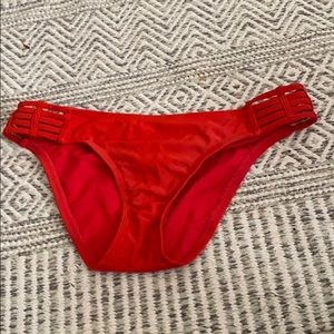 Red bikini bottom